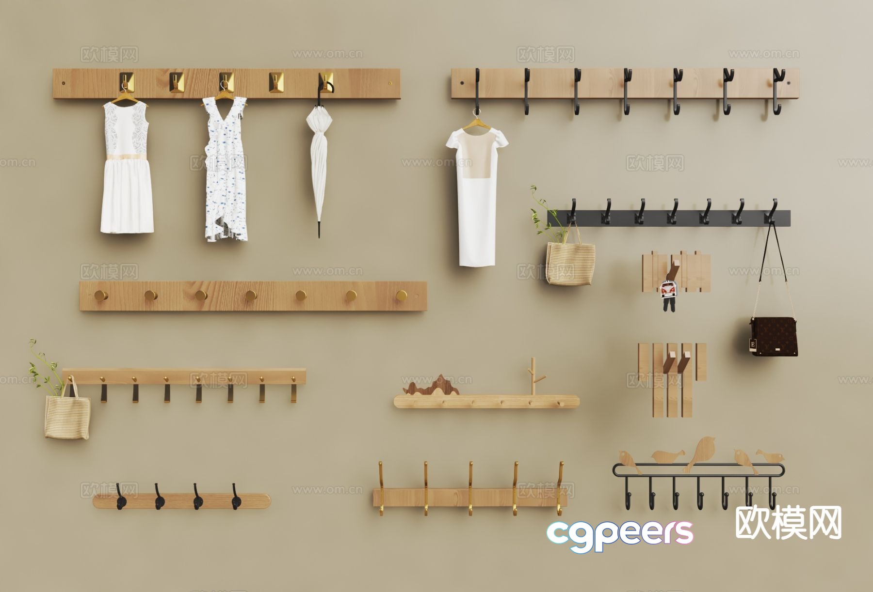 Simple hook clothes hook hanger 3d model Simple hook clothes hook hanger 3d model