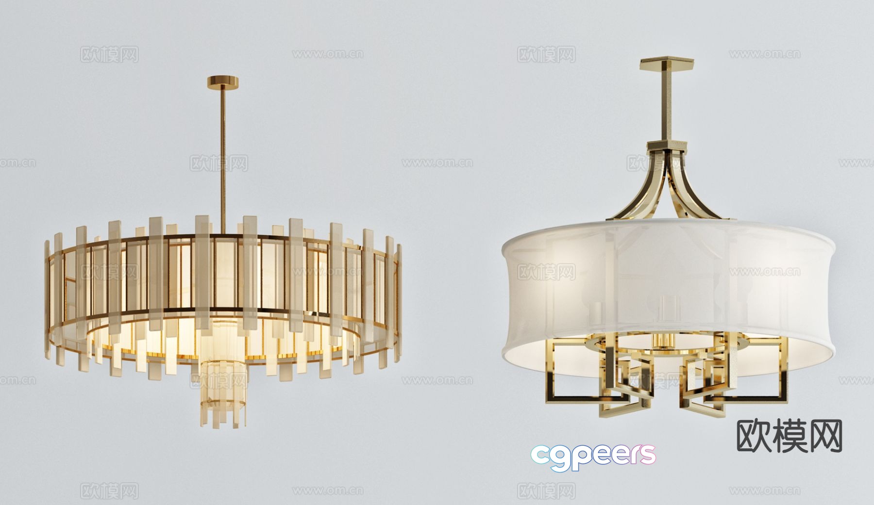 Light luxury chandelier hall chandelier 3d model Light luxury chandelier hall chandelier 3d model