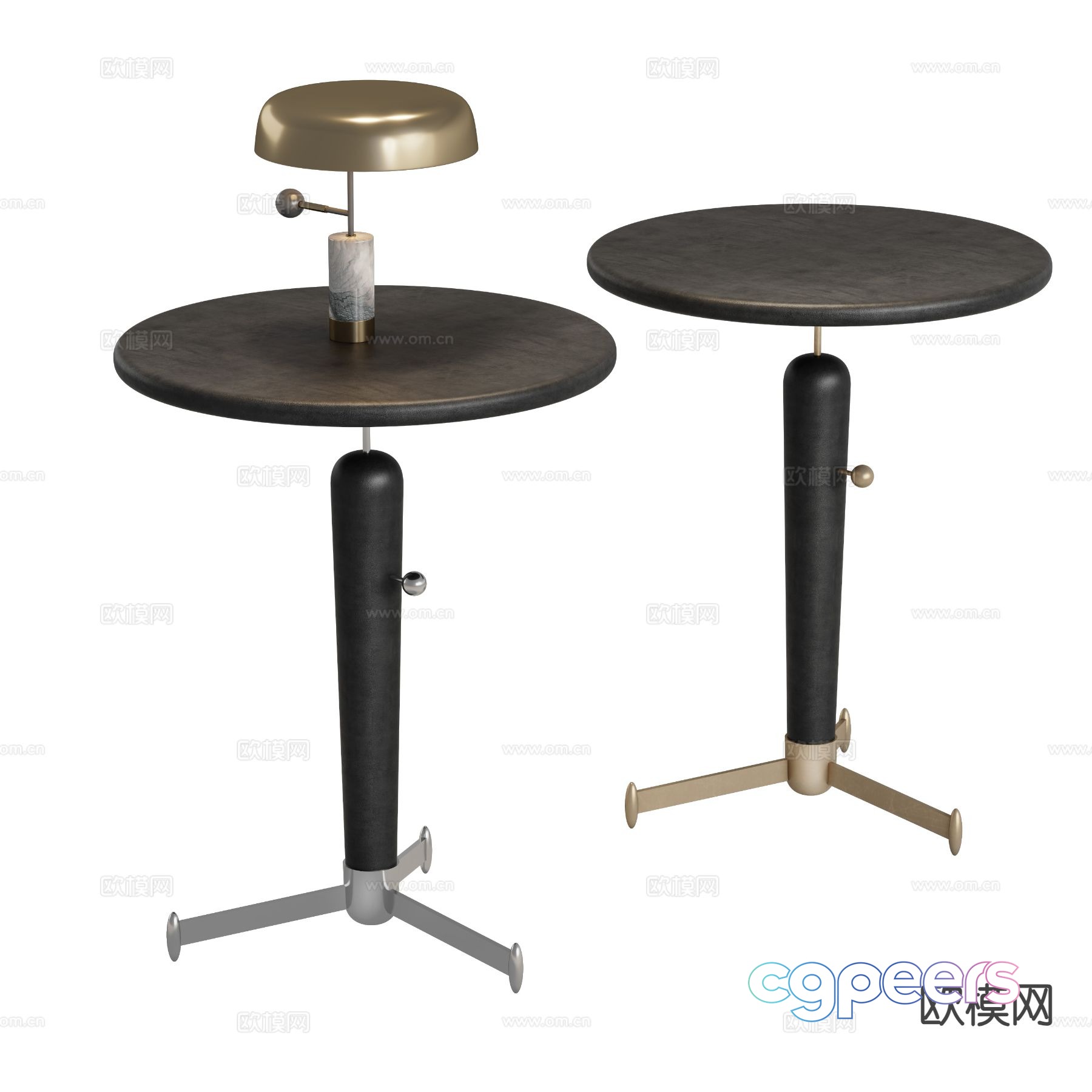 Modern round table side table table table 3d model Modern round table side table table table 3d model