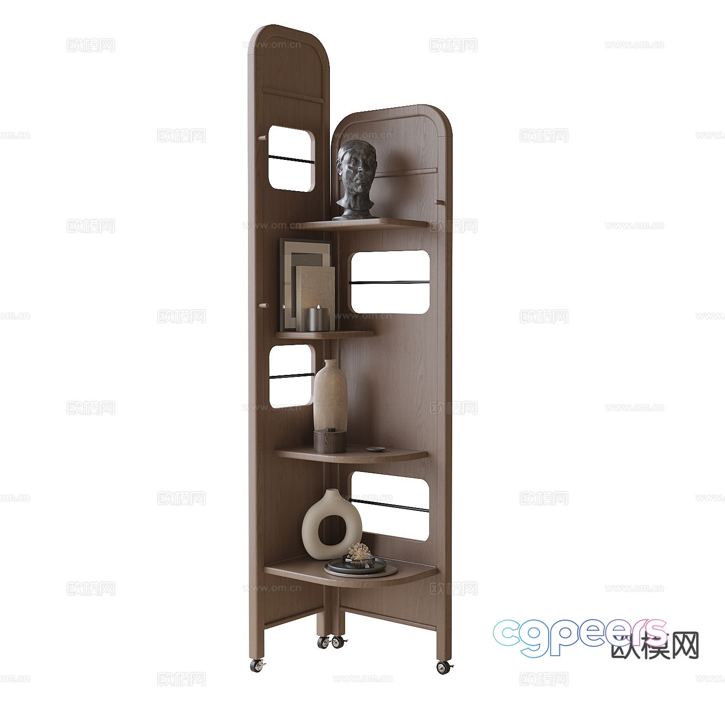 Nordic storage rack display rack 3d model Nordic storage rack display rack 3d model