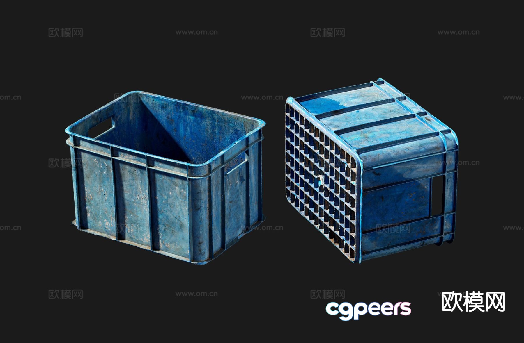 Plastic trough storage trough storage basket 3d model Plastic trough storage trough storage basket 3d model