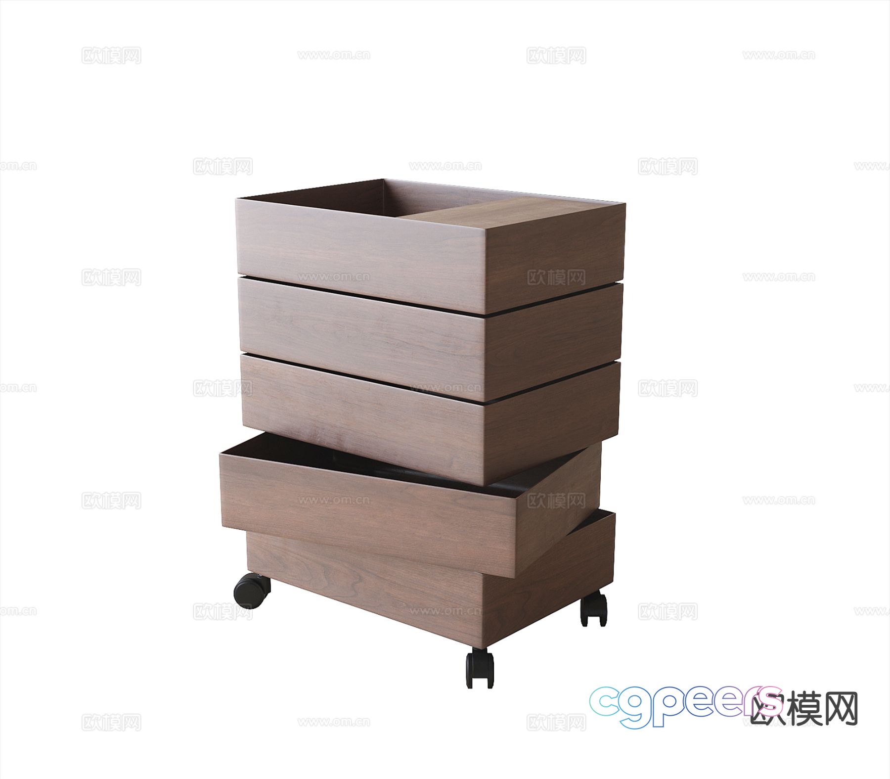 Modern bedside table 3d model Modern bedside table 3d model