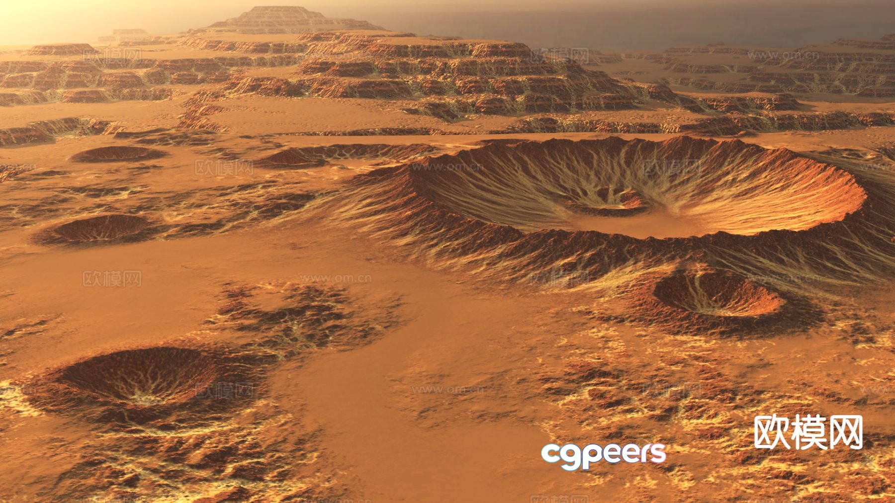 Modern Mars Earth surface 3d model Modern Mars Earth surface 3d model