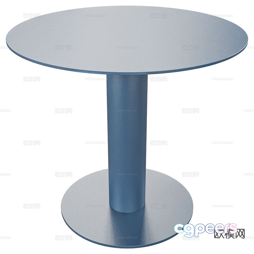 Dale dining table round table 3d model Dale dining table round table 3d model
