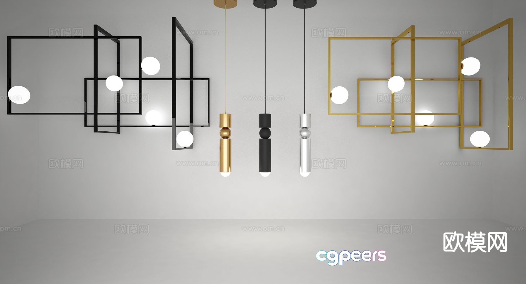 Light luxury chandelier hall chandelier 3d model Light luxury chandelier hall chandelier 3d model
