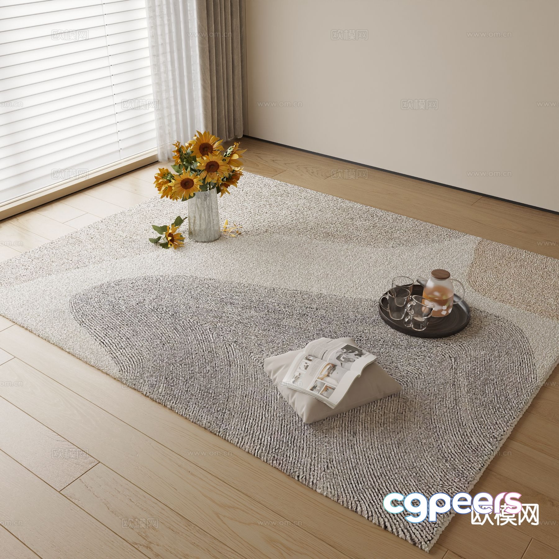 Plain carpet 3d model Plain carpet 3d model