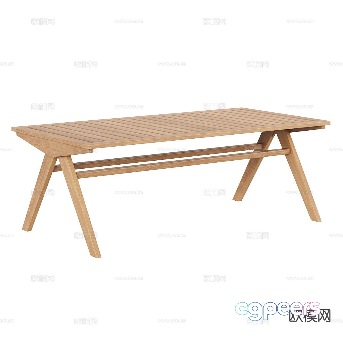 Outdoor dining table 3d model Outdoor dining table 3d model