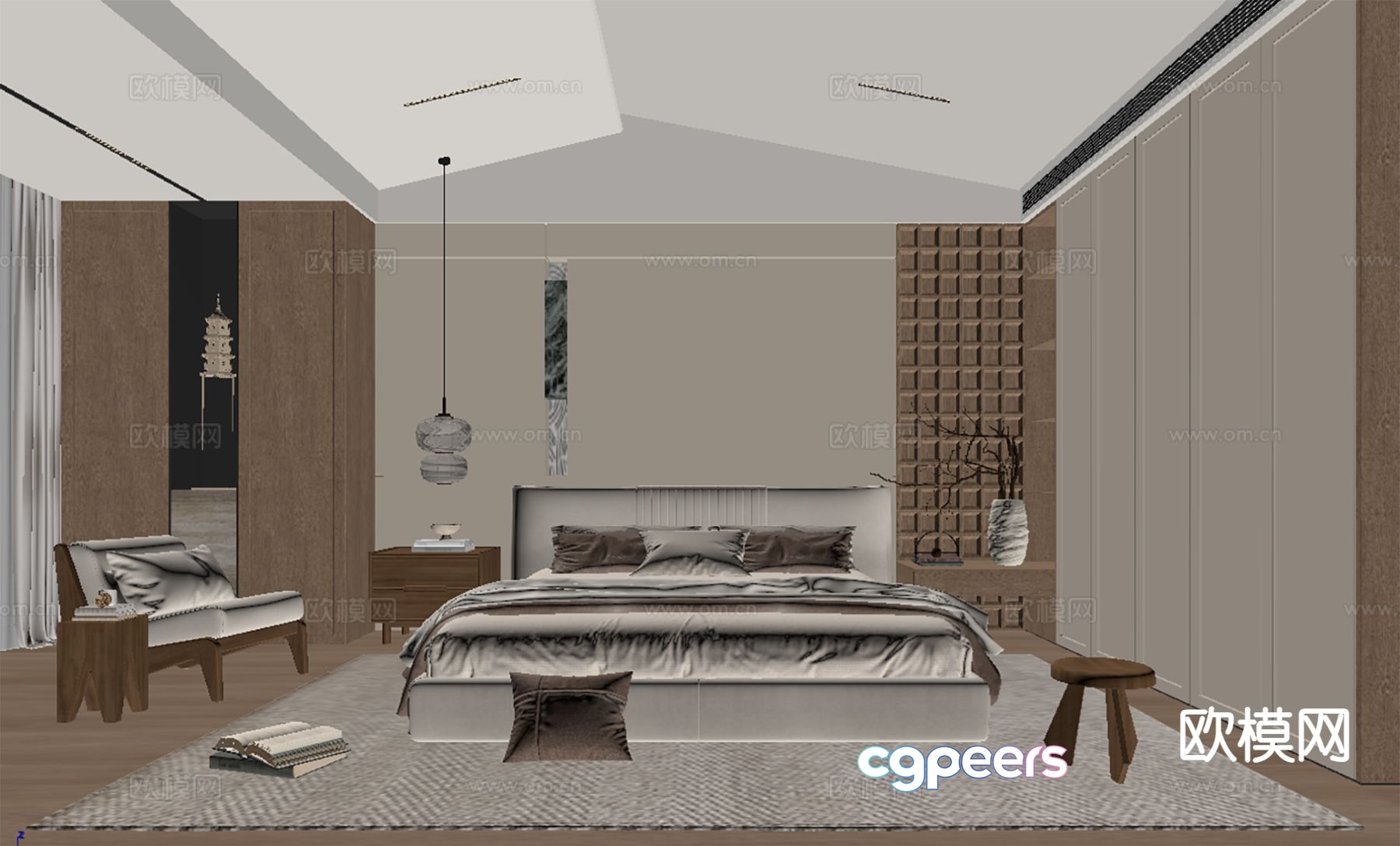Medieval style bedroom master bedroom 3d model Medieval style bedroom master bedroom 3d model