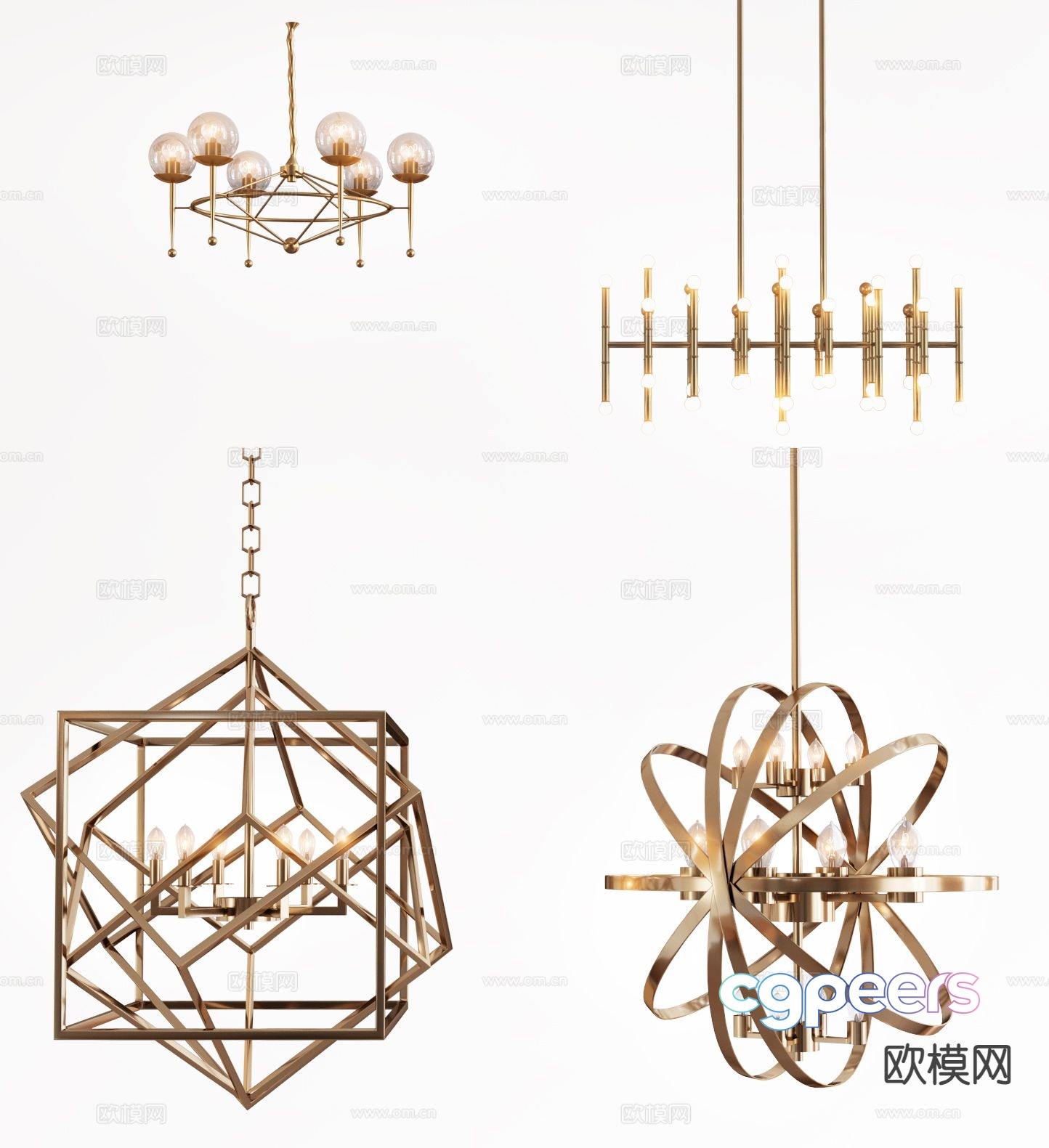 Light luxury chandelier art chandelier 3d model Light luxury chandelier art chandelier 3d model