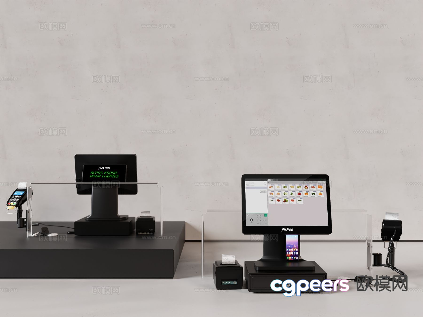 Cash register cashier 3d model Cash register cashier 3d model