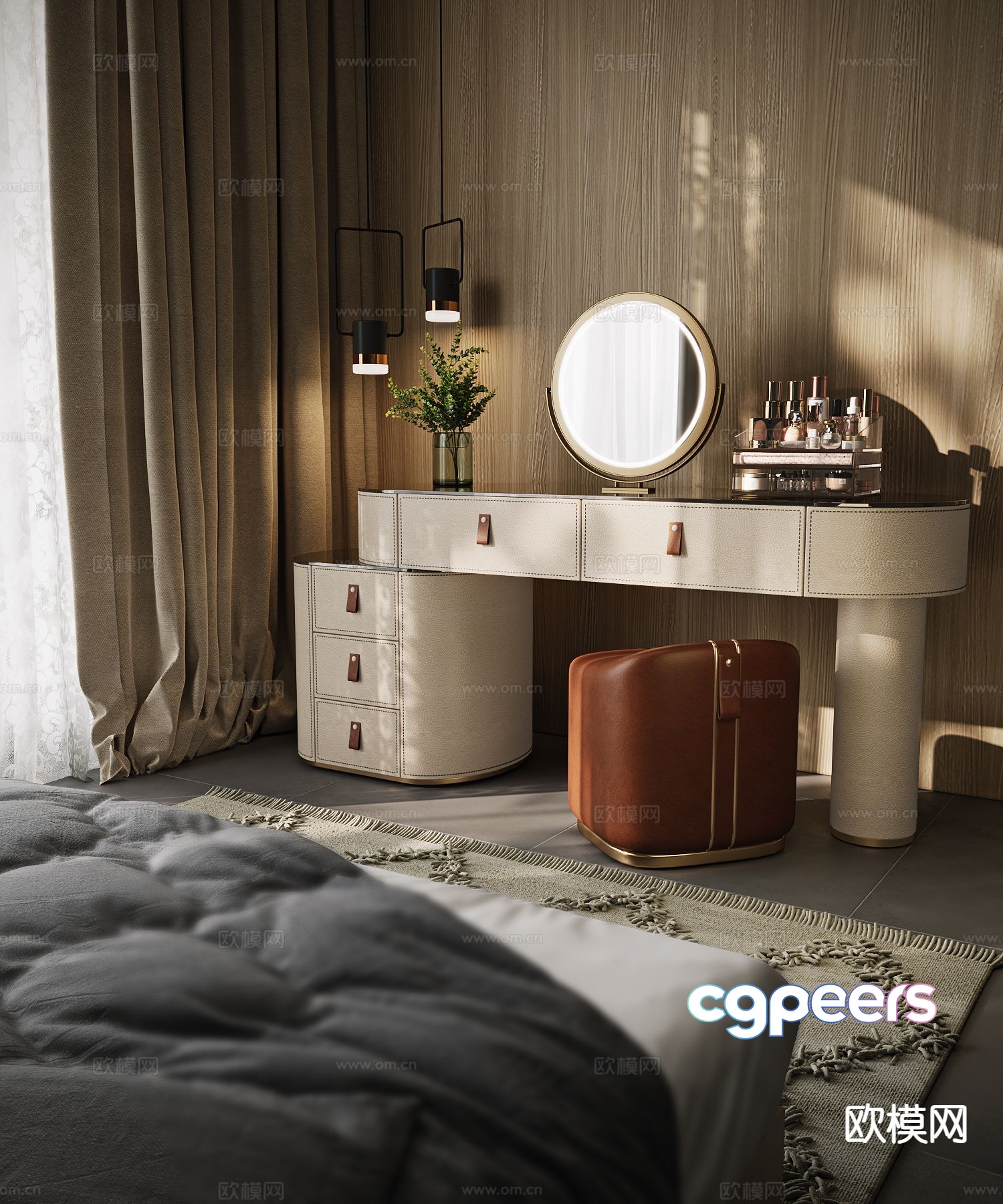 Italian dressing table dressing table 3d model Italian dressing table dressing table 3d model