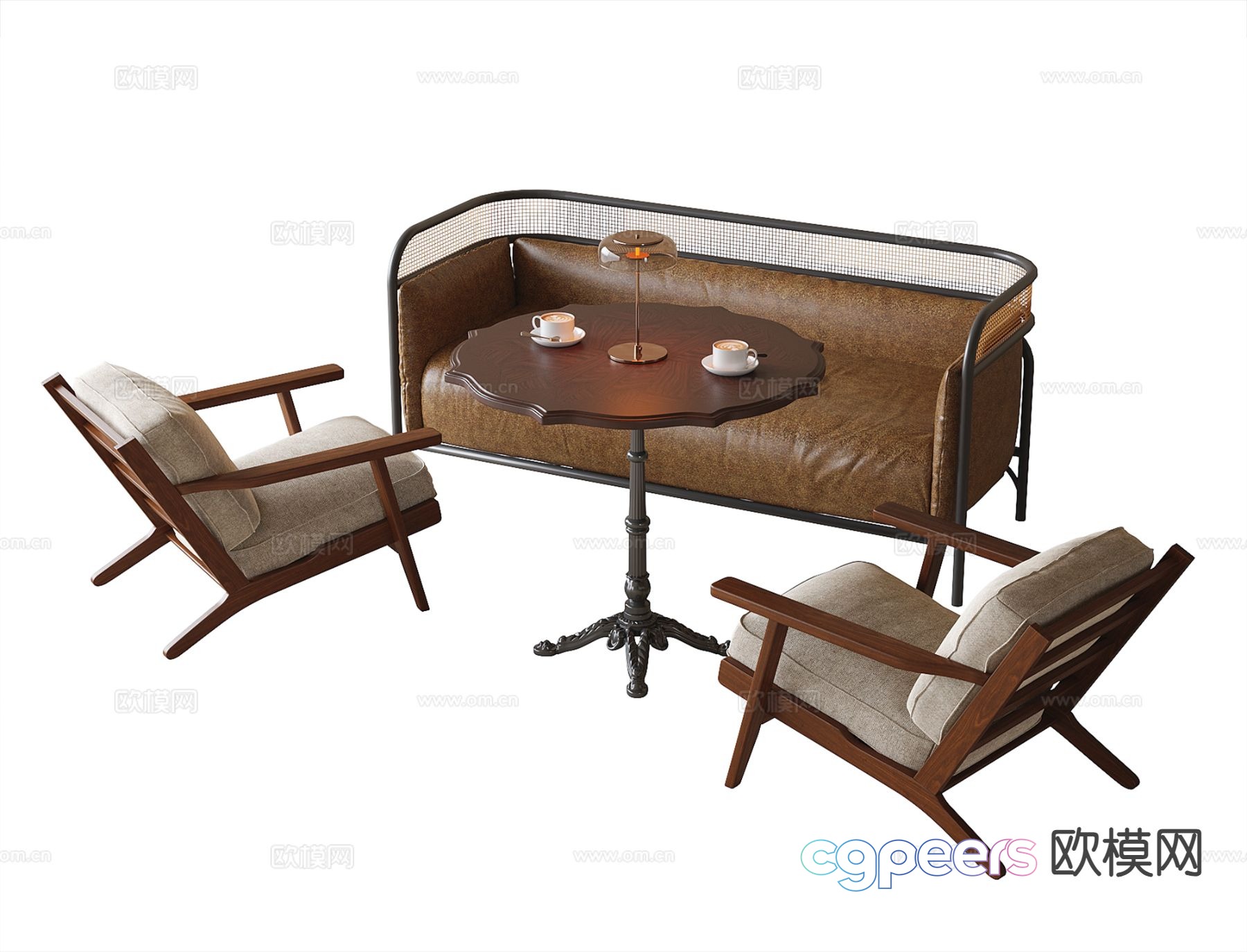 Medieval style negotiation tables and chairs coffee tables and chairs 3D model Medieval style negotiation tables and chairs coffee tables and chairs 3D model