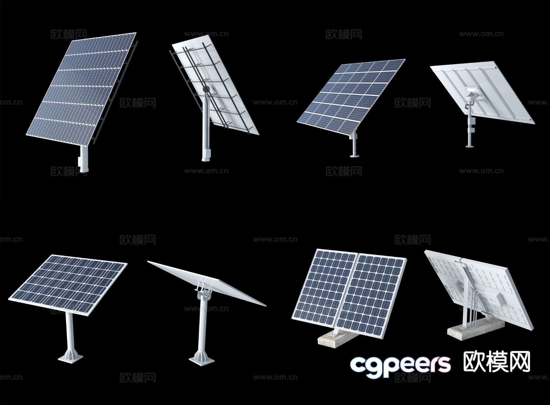 modern solar panel photovoltaic panel solar 3d model modern solar panel photovoltaic panel solar 3d model