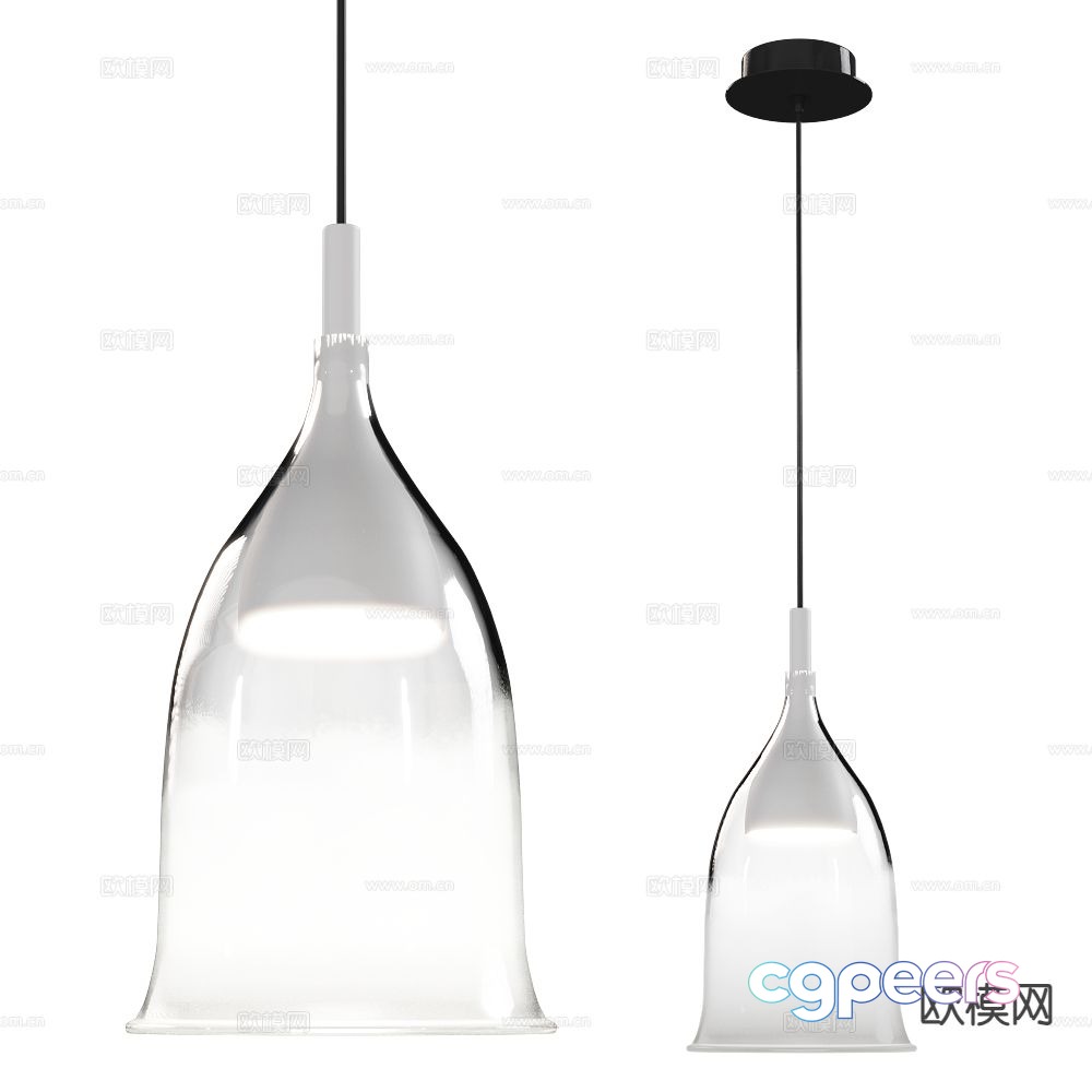Italamp glass chandelier 3d model Italamp glass chandelier 3d model