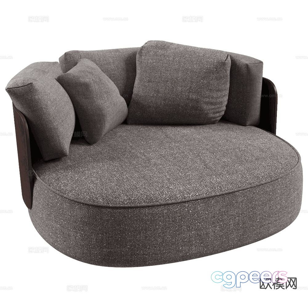 Porada modern leisure sofa fabric sofa 3d model Porada modern leisure sofa fabric sofa 3d model