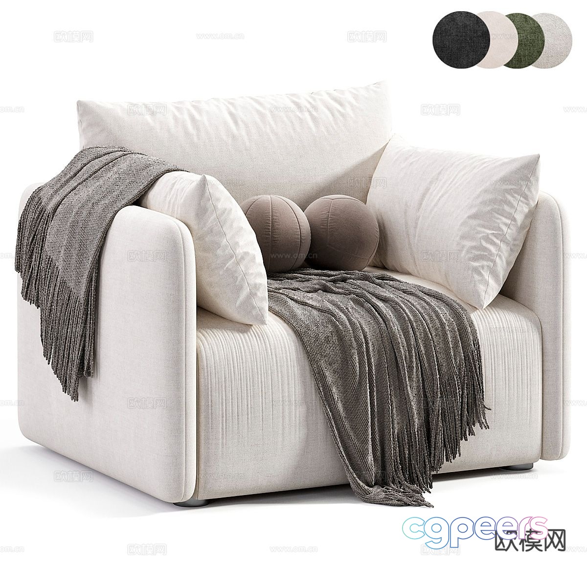 Single sofa leisure sofa 3d model Single sofa leisure sofa 3d model