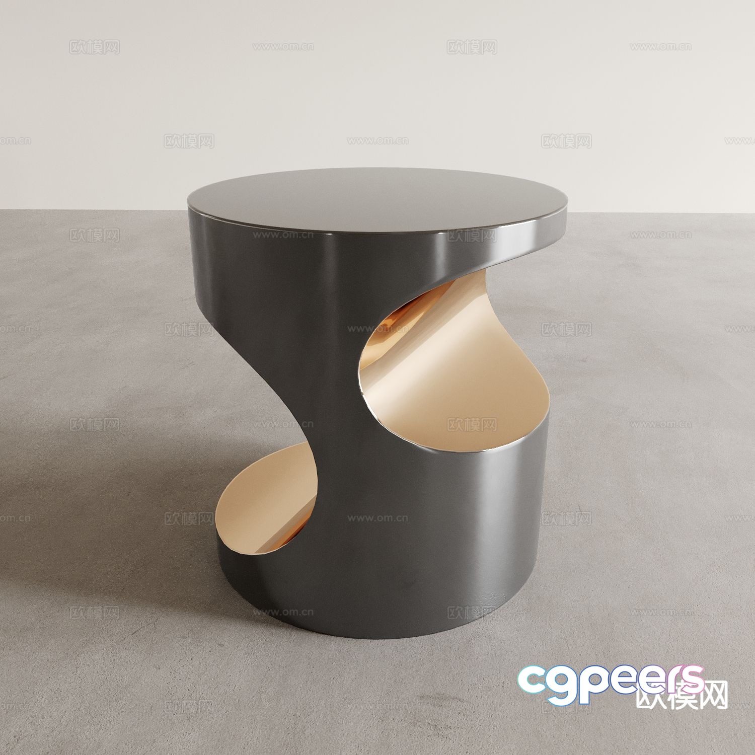 Modern corner table side table round table table table 3D model Modern corner table side table round table table table 3D model