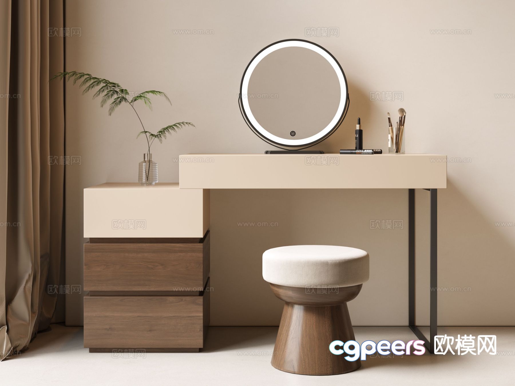 Medieval style dressing table dressing table 3d model Medieval style dressing table dressing table 3d model