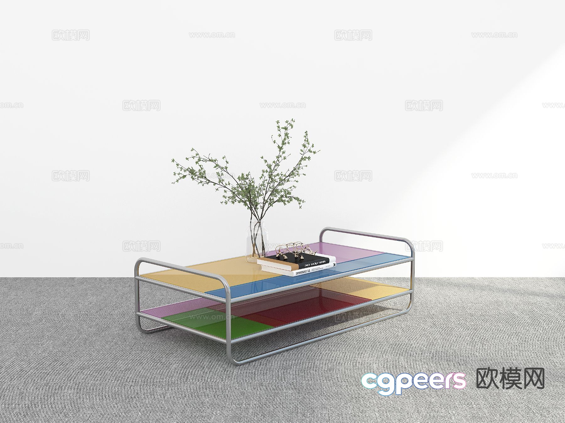 Acrylic coffee table 3d model Acrylic coffee table 3d model