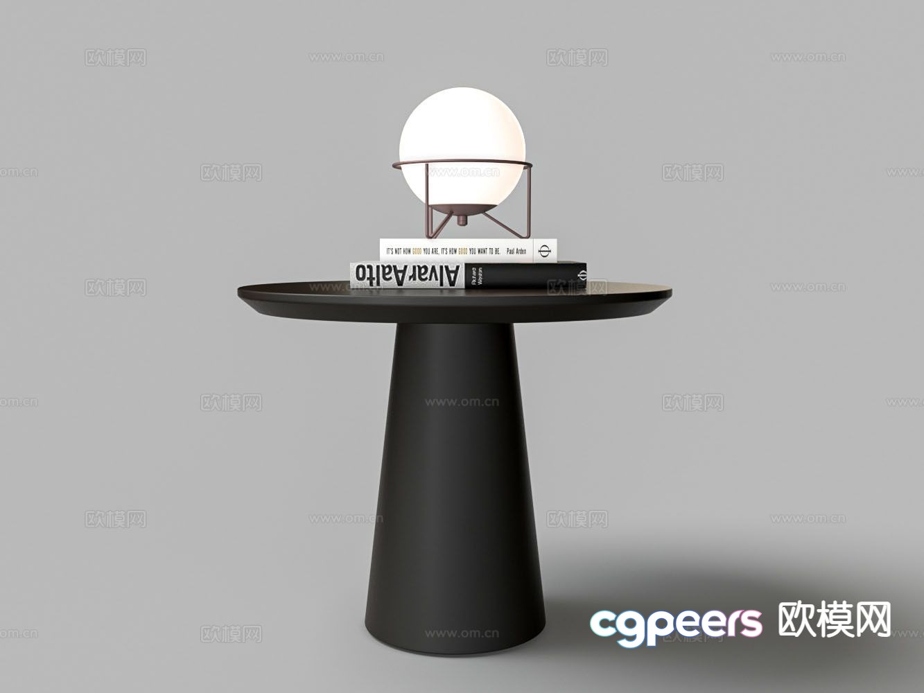 Modern round table side table table table 3d model Modern round table side table table table 3d model