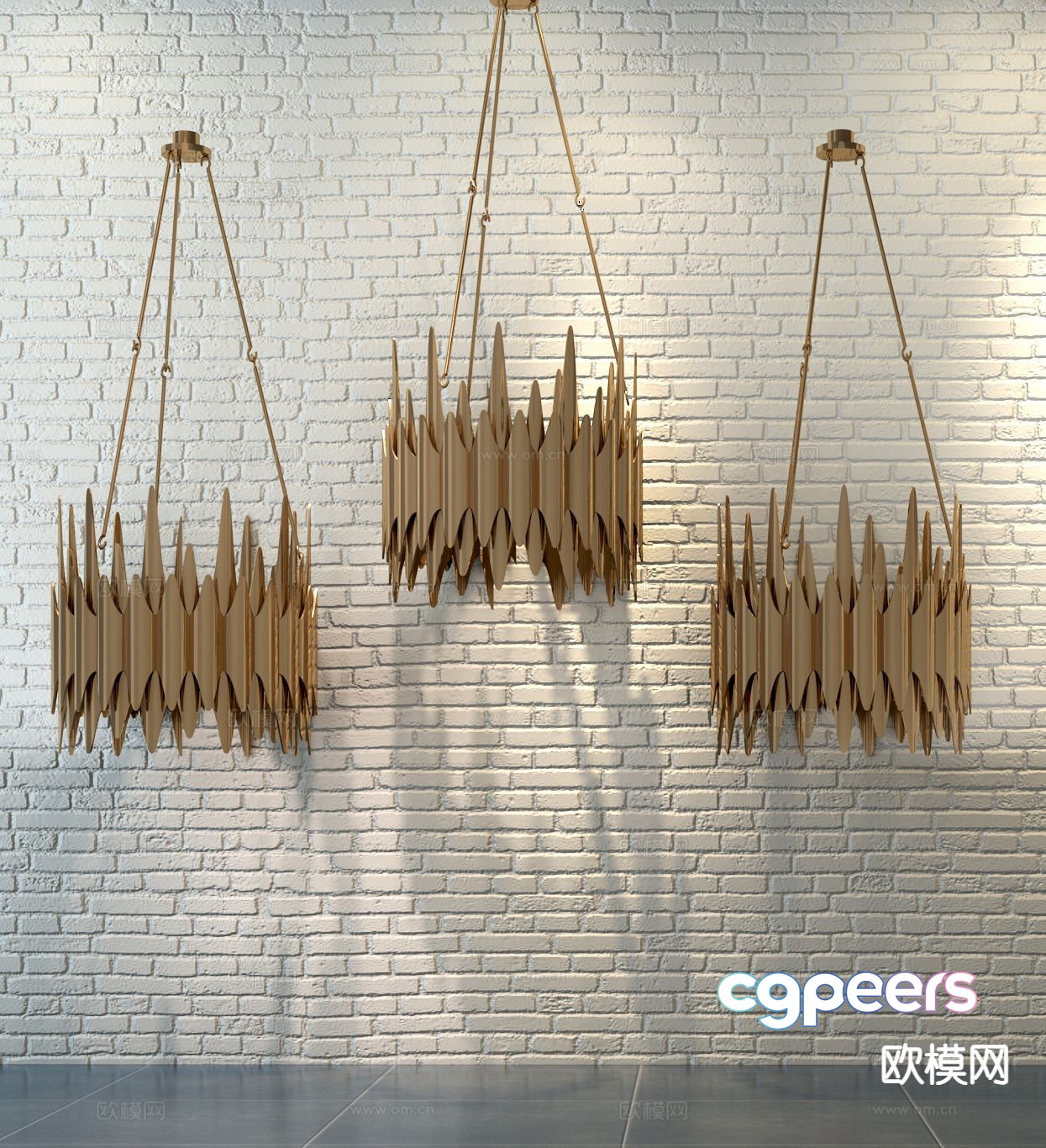 Light luxury chandelier hall chandelier 3d model Light luxury chandelier hall chandelier 3d model