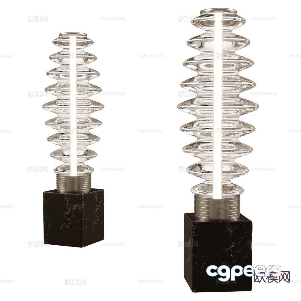 Italamp Light Luxury Table Lamp Glass Table Lamp 3D Model Italamp Light Luxury Table Lamp Glass Table Lamp 3D Model