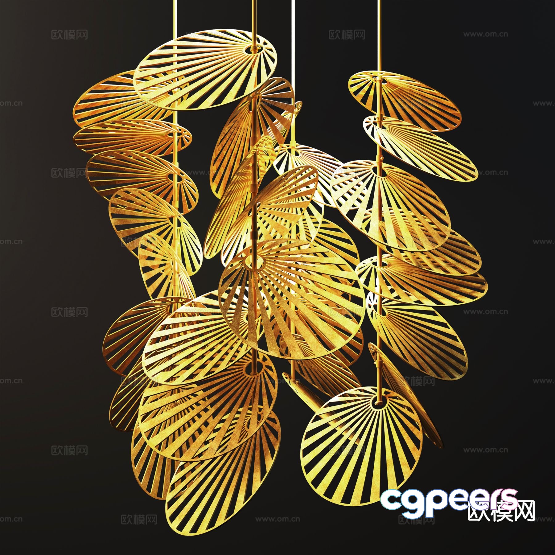 Creative chandelier restaurant chandelier 3d model Creative chandelier restaurant chandelier 3d model