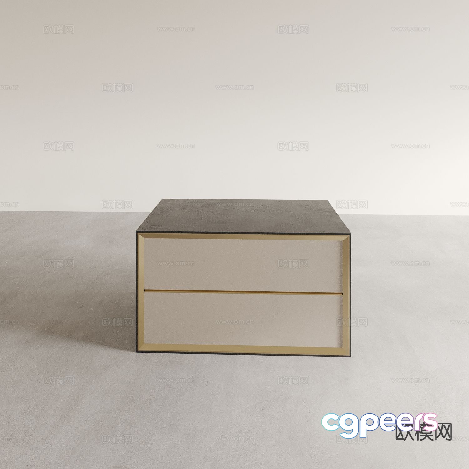 Modern bedside table 3d model Modern bedside table 3d model