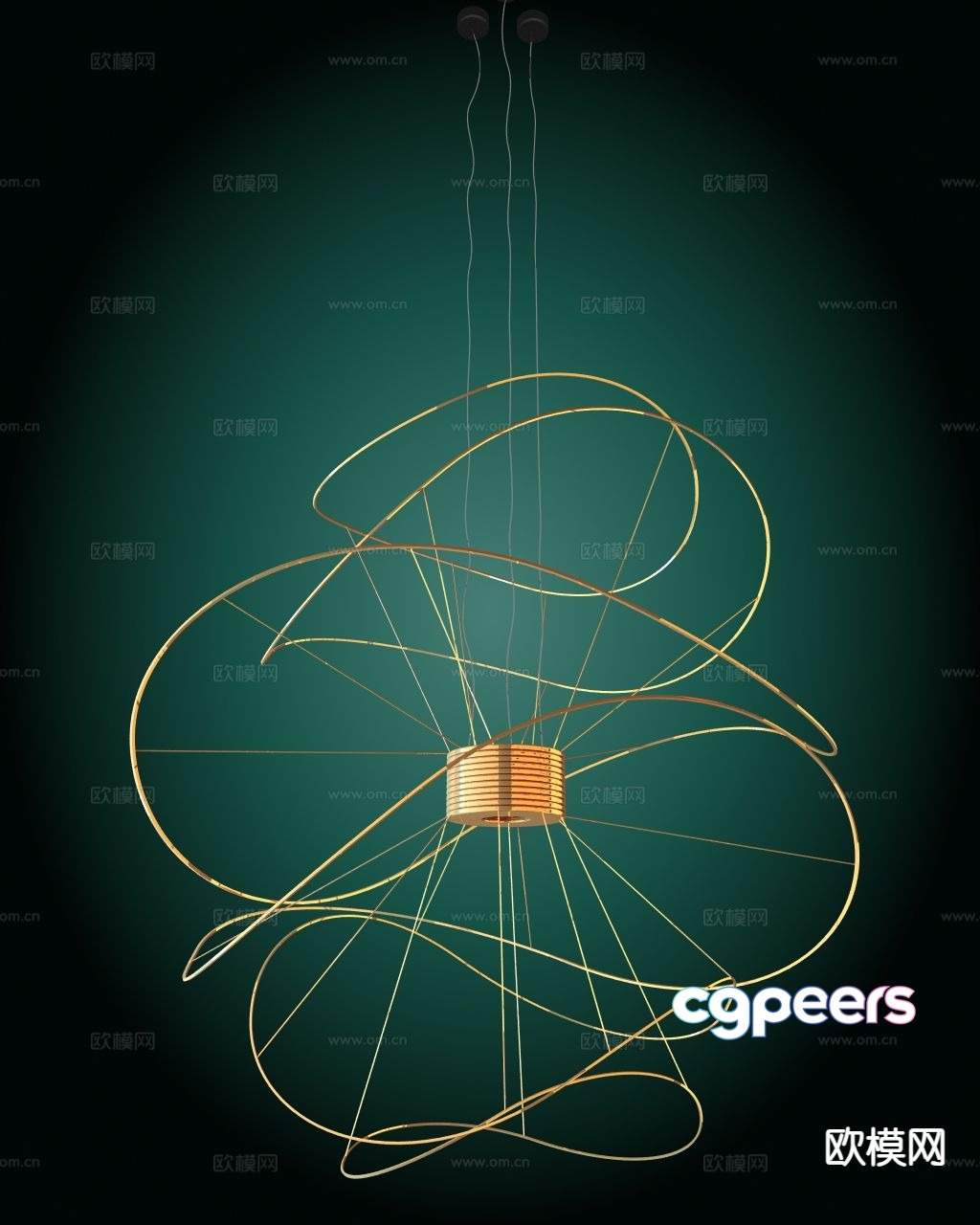 Light luxury chandelier art chandelier 3d model Light luxury chandelier art chandelier 3d model