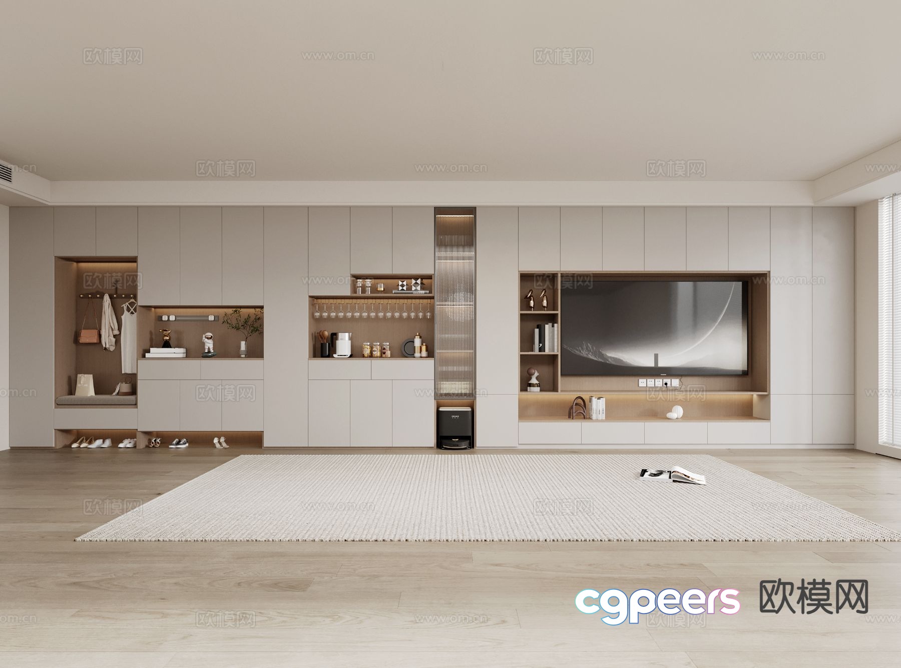 Entrance shoe cabinet Entry shoe cabinet 3D model Entrance shoe cabinet Entry shoe cabinet 3D model
