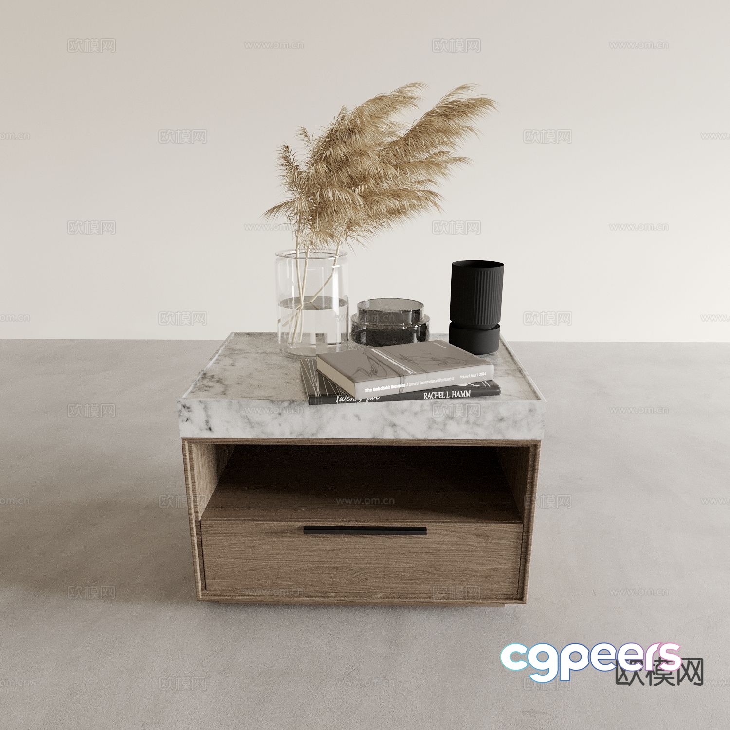 wabi-sabi bedside table 3d model wabi-sabi bedside table 3d model