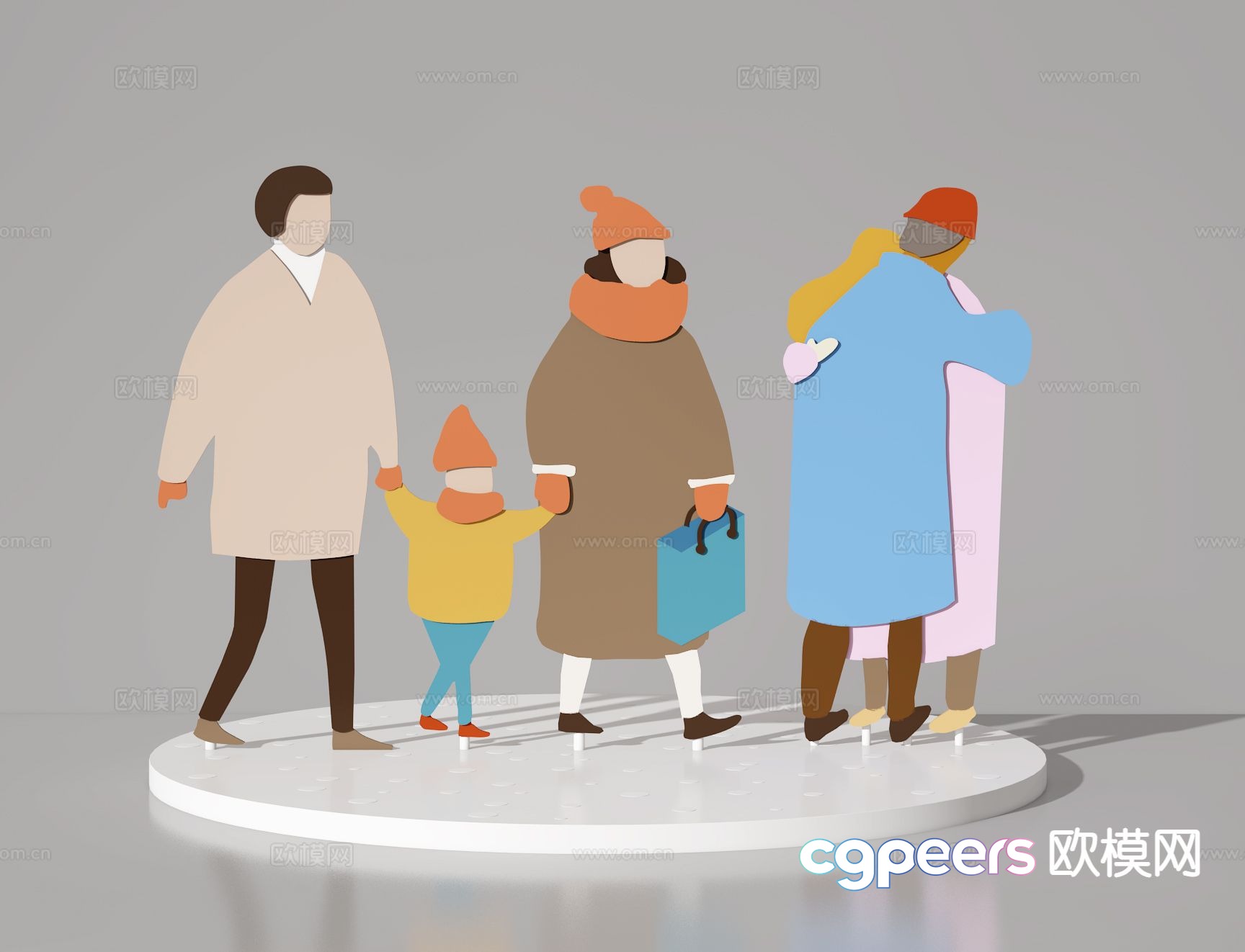 Character silhouette beautiful 3d model Character silhouette beautiful 3d model