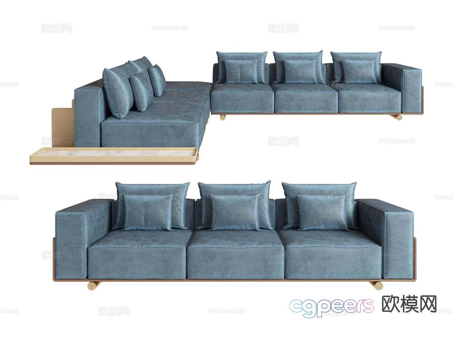 visionnaire- multi-person sofa corner sofa 3d model visionnaire- multi-person sofa corner sofa 3d model