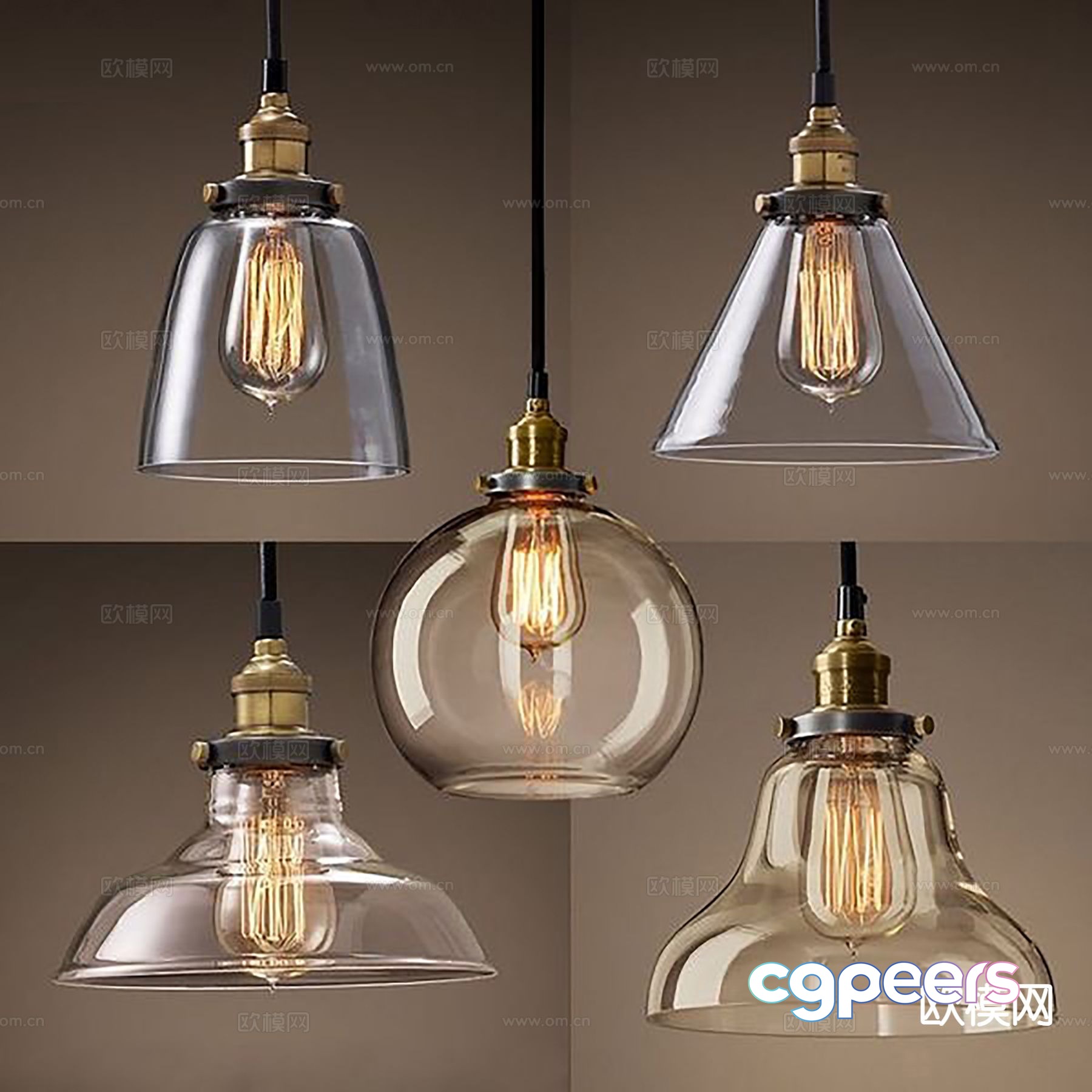Light luxury chandelier bedside small chandelier 3d model Light luxury chandelier bedside small chandelier 3d model