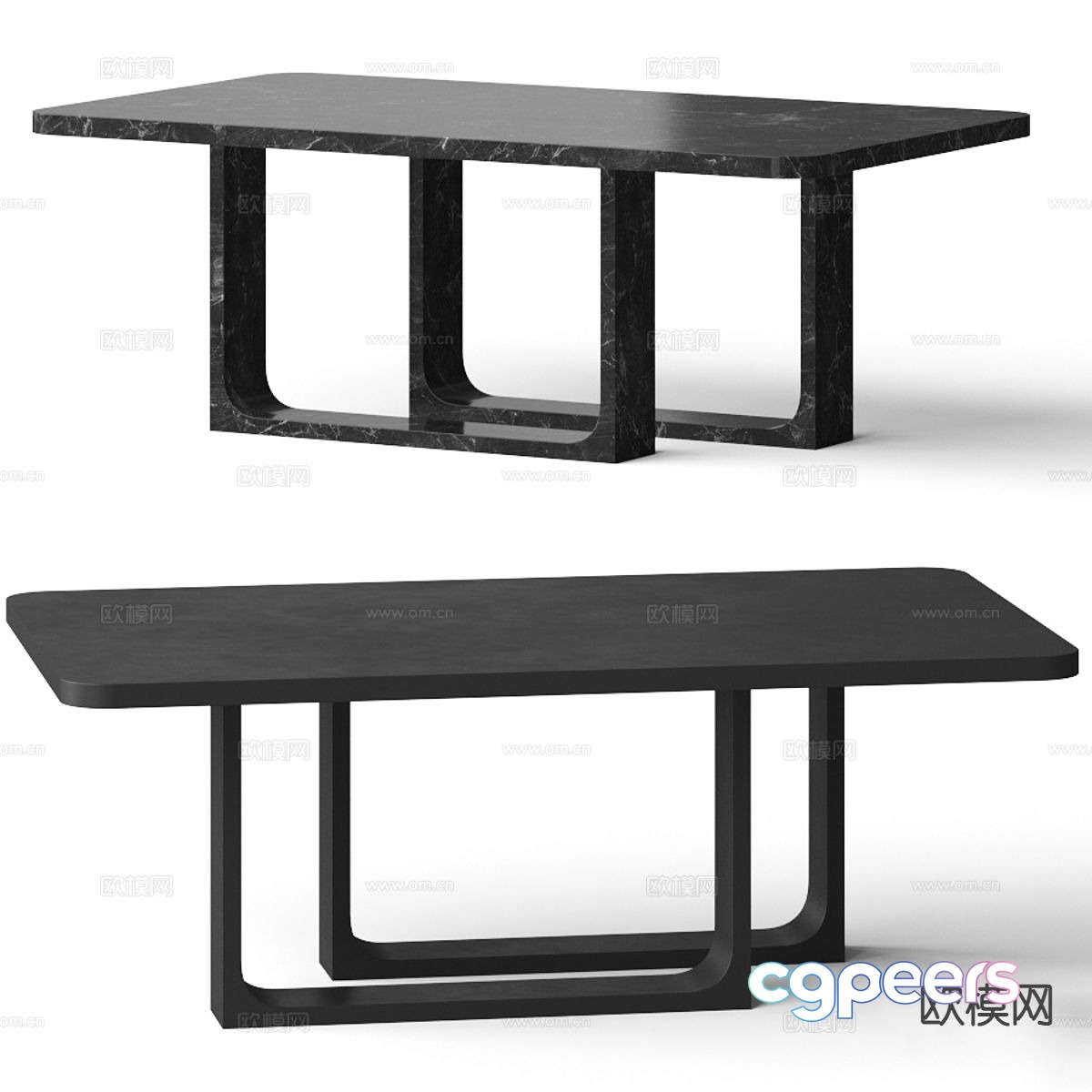 Marble dining table 3d model Marble dining table 3d model