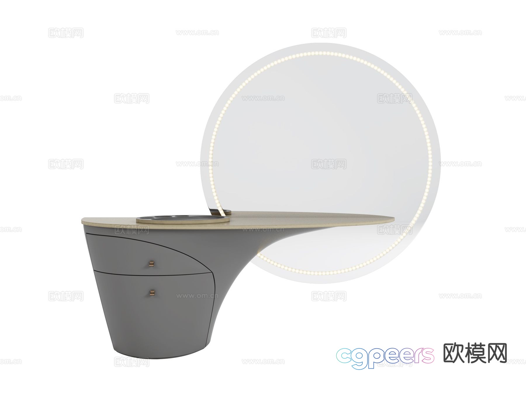 visionnaire dressing table makeup table 3d model visionnaire dressing table makeup table 3d model