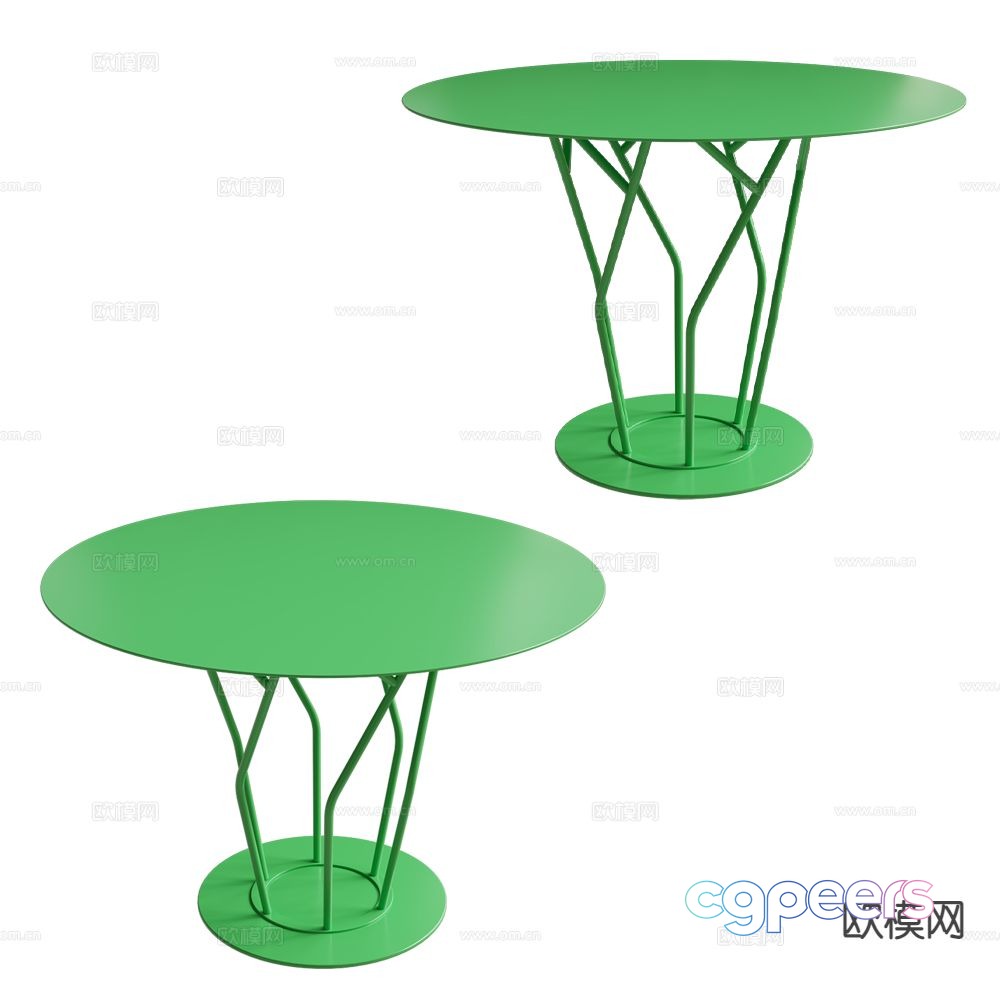 Castil dining table round table 3d model Castil dining table round table 3d model