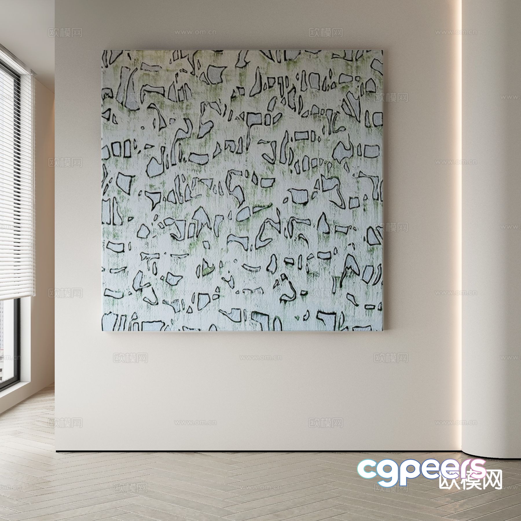 Wabi-sabi art painting texture painting decorative painting 3d model Wabi-sabi art painting texture painting decorative painting 3d model