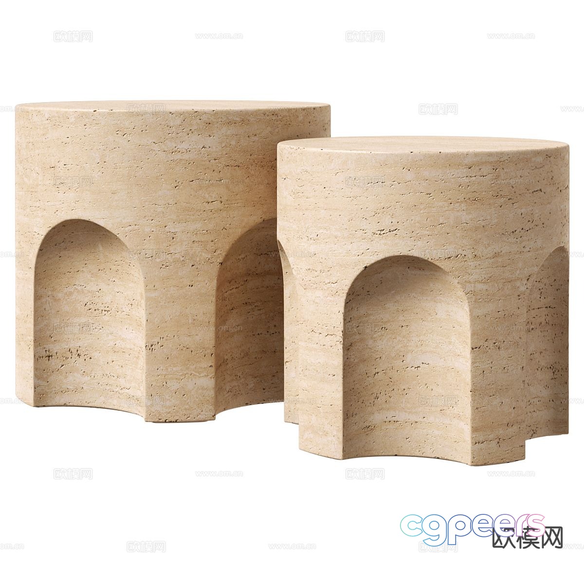 CARVED round table side table table table 3d model CARVED round table side table table table 3d model