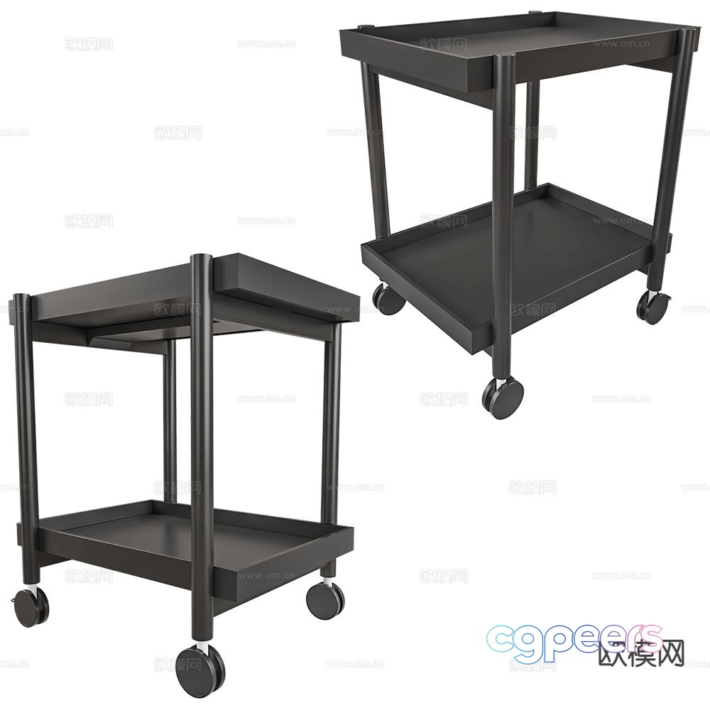 Punt mobile side table corner table 3d model Punt mobile side table corner table 3d model