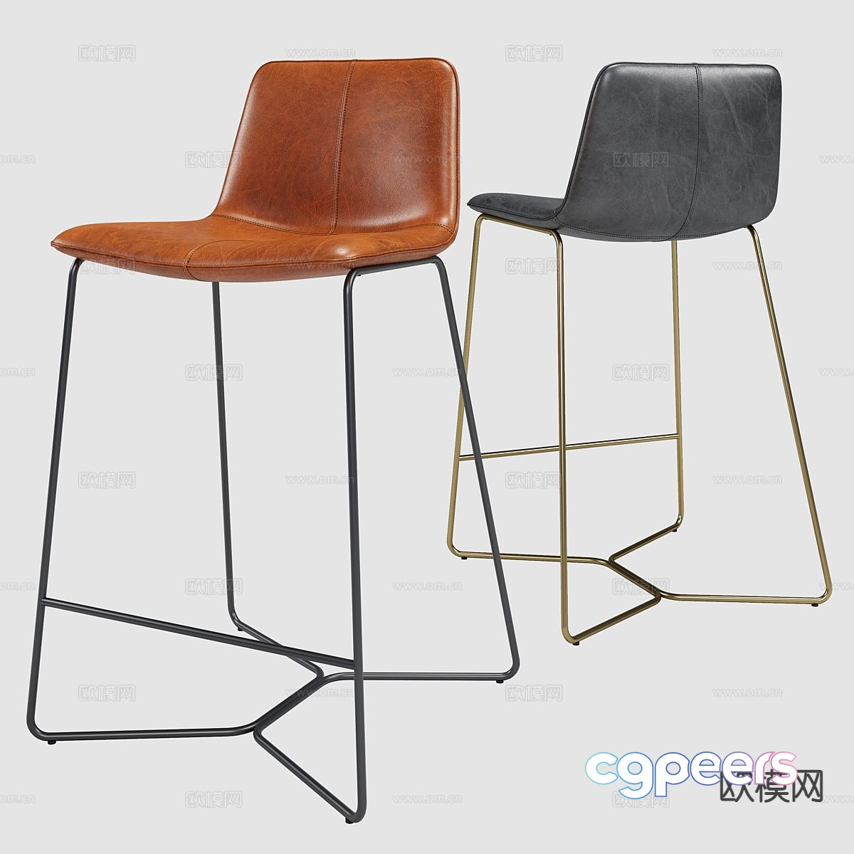 Italian bar stool bar stool 3d model Italian bar stool bar stool 3d model