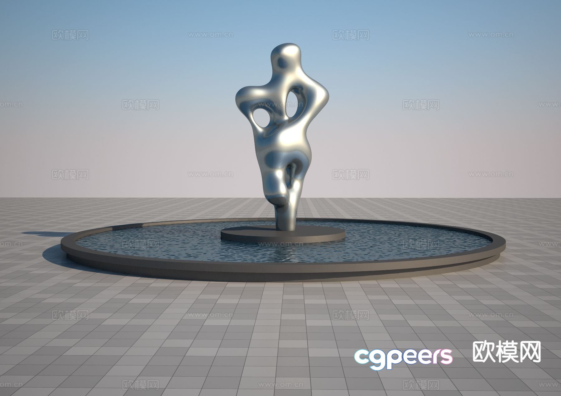 Simple human sculpture 3d model Simple human sculpture 3d model