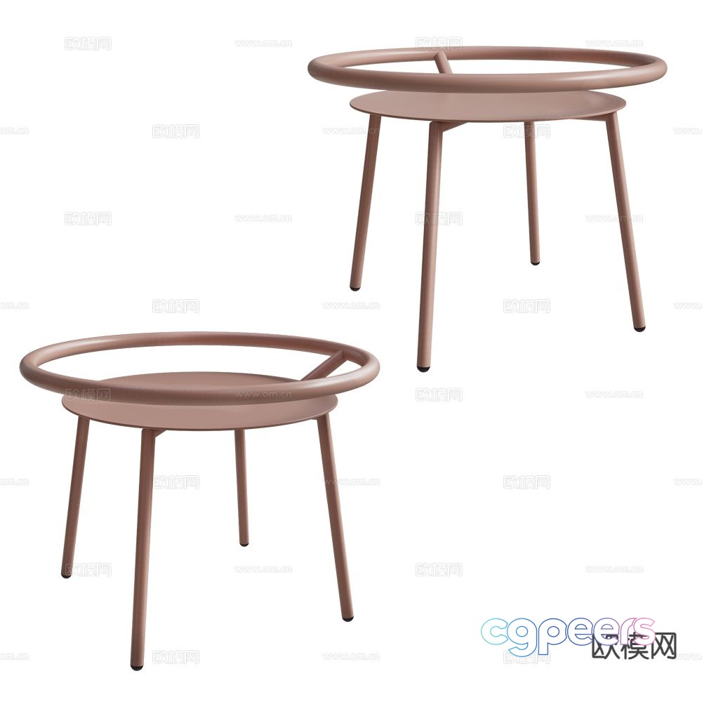 Castil side table corner table round table 3d model Castil side table corner table round table 3d model