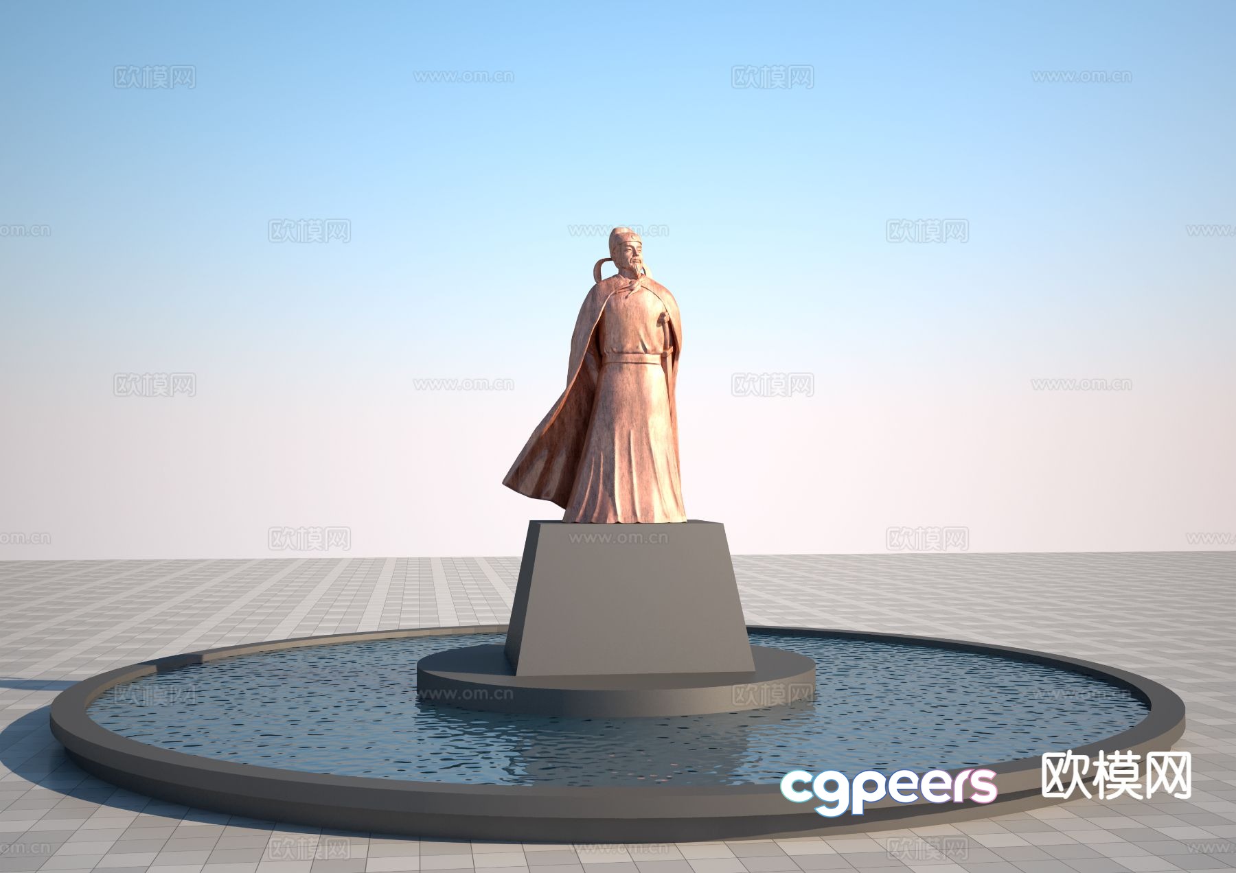 Chinese character sculpture 3D model Chinese character sculpture 3D model