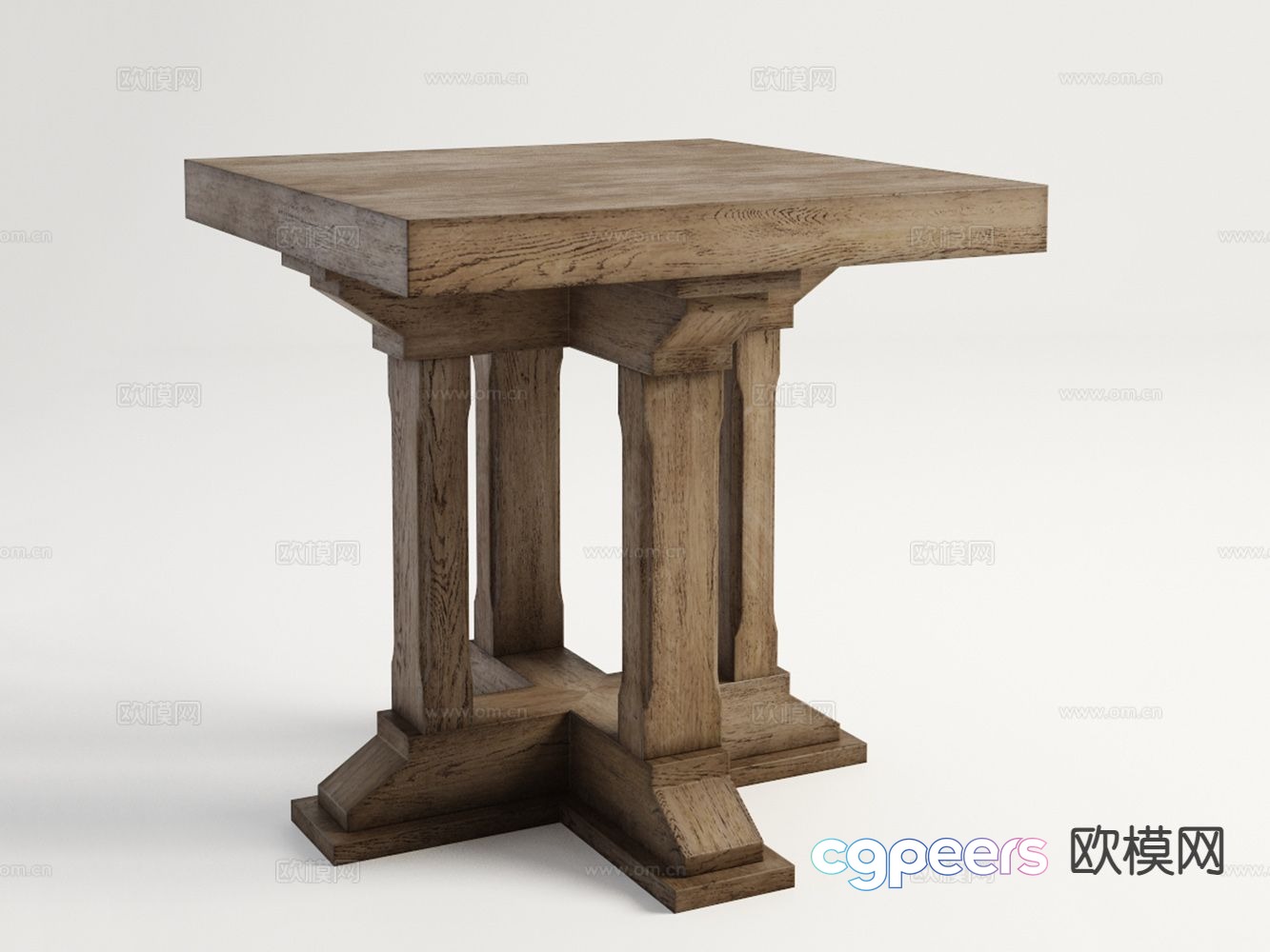 American corner table side table table table 3d model American corner table side table table table 3d model
