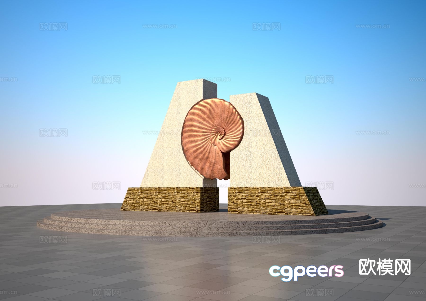 Chrysanthemum Sculpture Urban Sculpture 3D Model Chrysanthemum Sculpture Urban Sculpture 3D Model