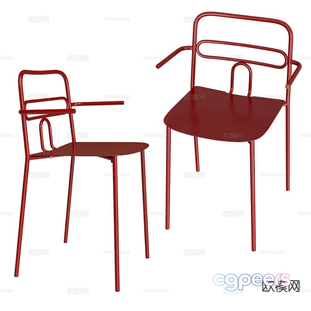 Castil modern chair dining chair 3d model Castil modern chair dining chair 3d model