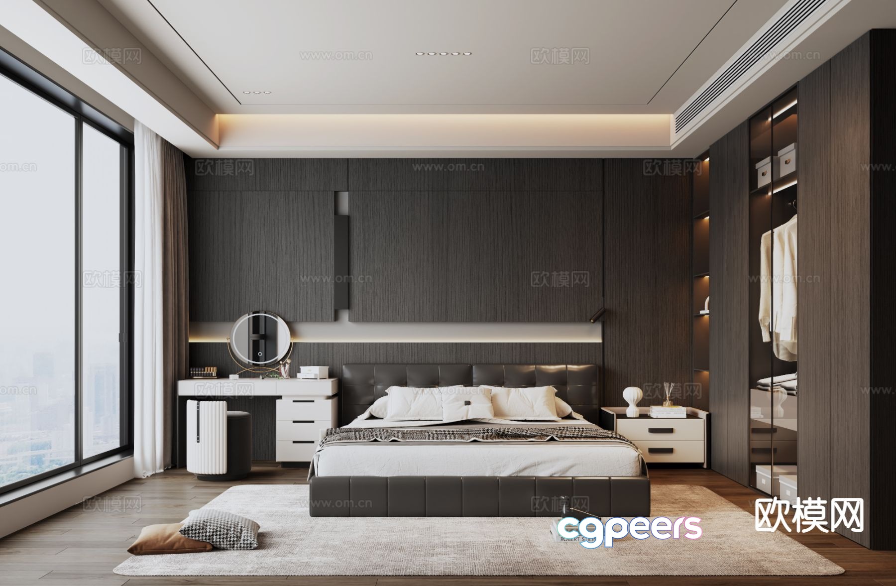 Italian style bedroom master bedroom 3d model Italian style bedroom master bedroom 3d model