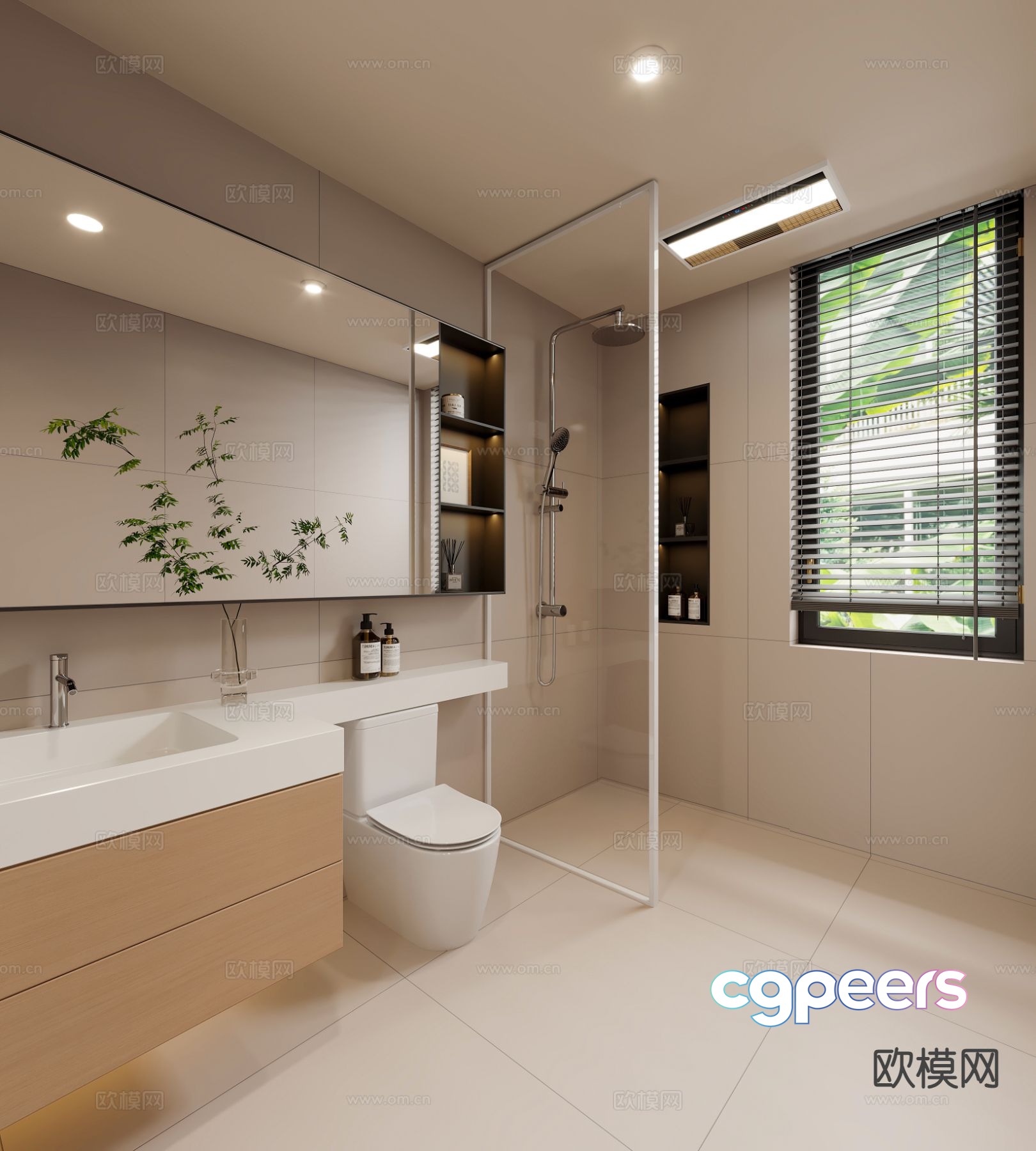Simple bathroom 3d model Simple bathroom 3d model