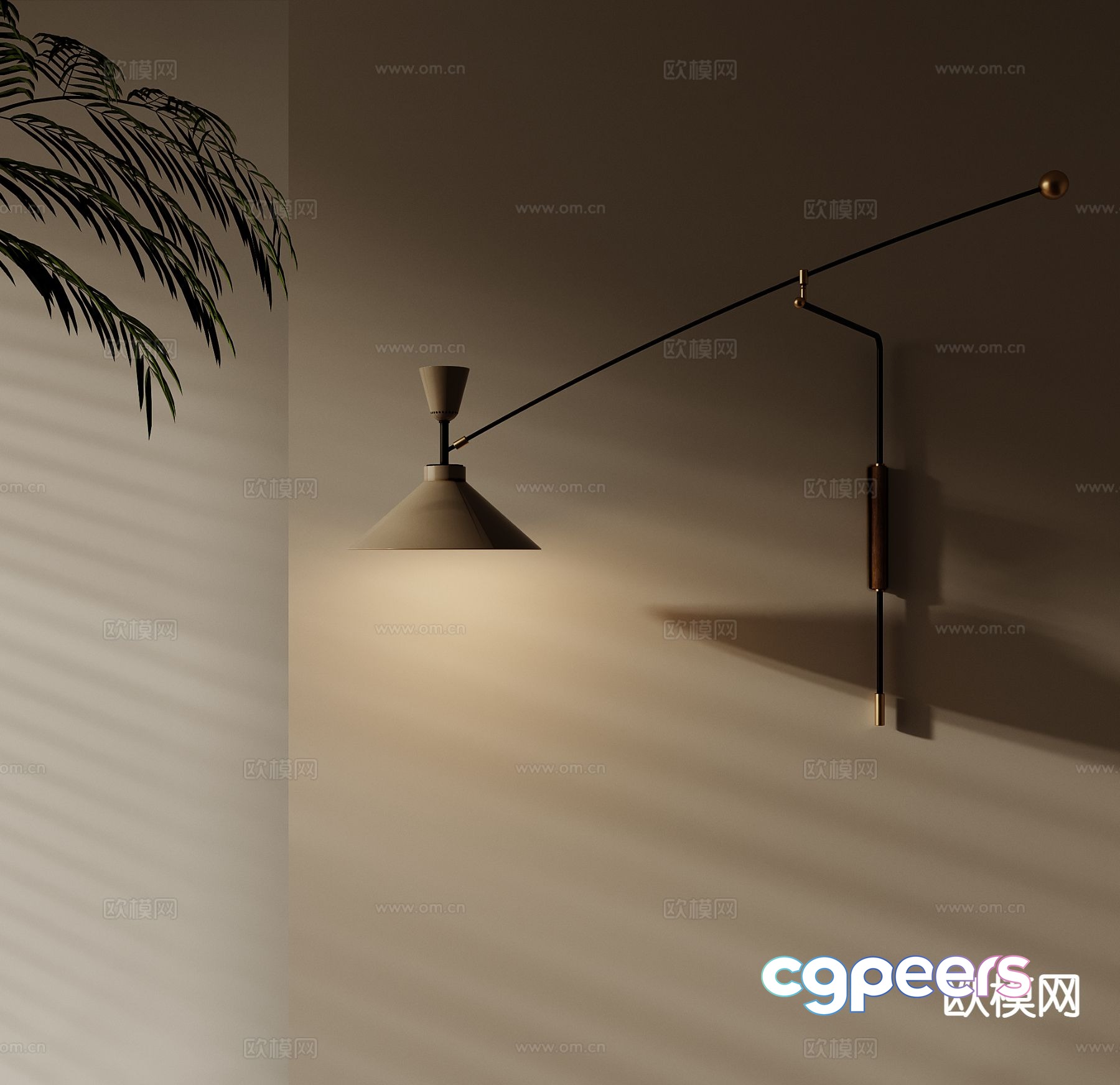 Wabi-sabi wall lamp 3d model Wabi-sabi wall lamp 3d model